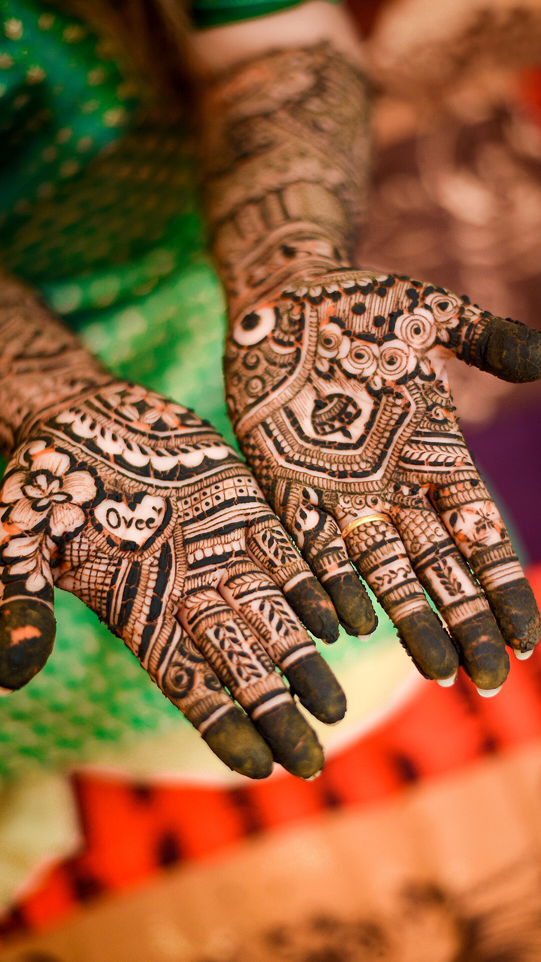 bridal mehendi for wedding ceremony